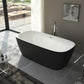 Ratel RA-ABBO59BLK Freestanding Acrylic Bathtub 59" X 31.5" X 23" Matte Black (RA-ABBO59BLK)