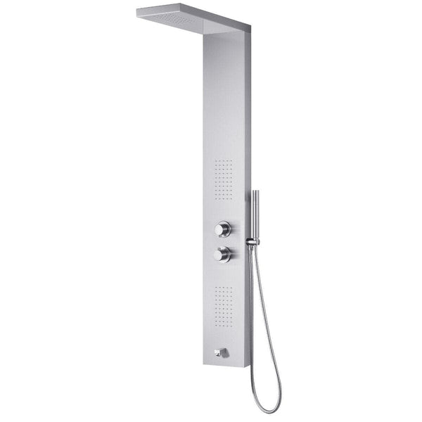 Ratel RA-SP858 Shower Panel with 2 Sets ABS Massage Jets 59H x 7 6/7W x 2 3/4D - With Spout (RA-SP858)