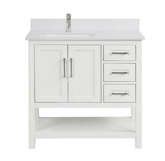 Ratel RA-VS3621DL-DS-WQ1 Santorini 36" Vanity Door on the Left Dove White (RA-VS3621DL-DS)