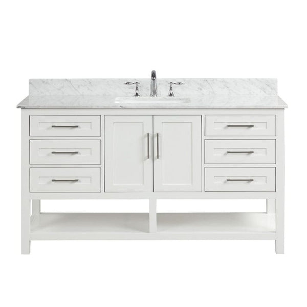 Ratel RA-VS6021S-DS-WQ1 Santorini 60 Vanity Single Sink Dove White (RA-VS6021S-DS)