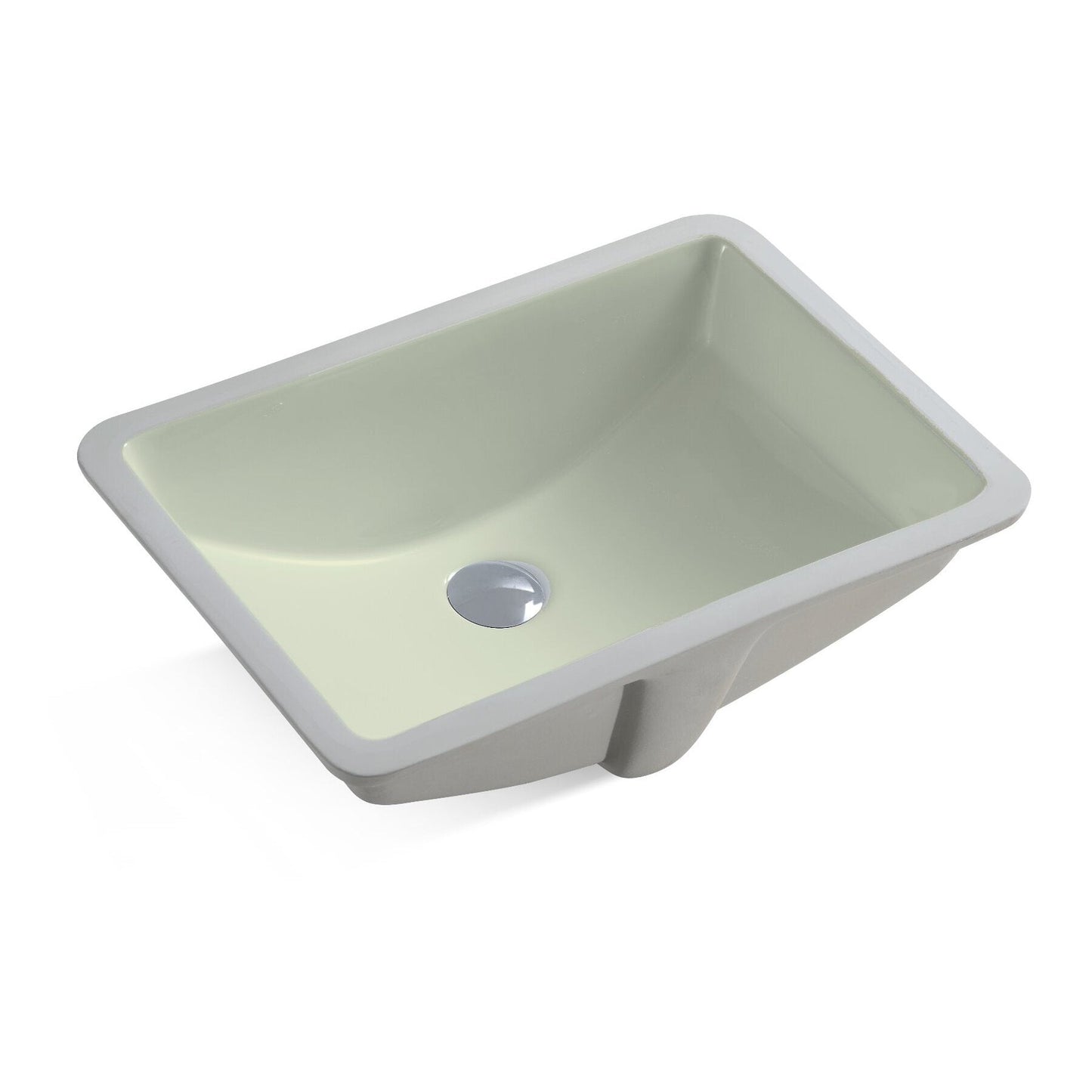 Ratel RA-VSS21B Ceramic Square Ivory Undermount Sink 20 7/8"L x 14 3/4"W x 8 3/8"H (RA-VSS21B)