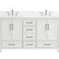 Ratel RA-VV6021D-DS-WQ3 Valencia 60" Vanity Double Sinks Dove White (RA-VV6021D-DS)