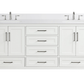 Ratel RA-VV7221D-DS-WQ3 Valencia 72" Vanity Double Sinks Dove White (RA-VV7221D-DS)