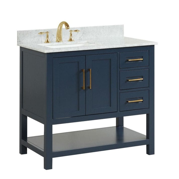 Ratel Santorini 36" Vanity Door on the Left Aria Blue (RA-VS3621DL-AB)