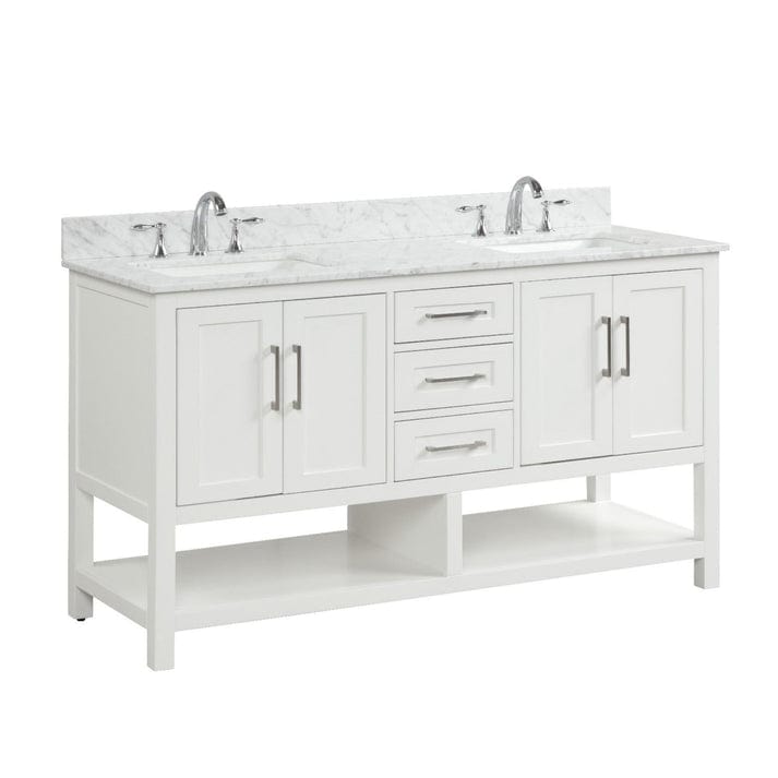 Ratel Santorini 60" Vanity Double Sinks Dove White (RA-VS6021D-DS)