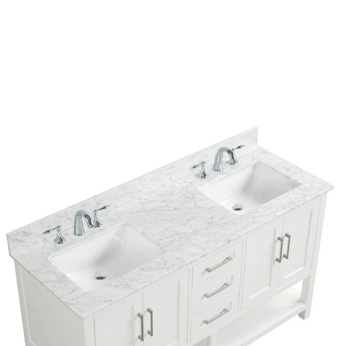 Ratel Santorini 60" Vanity Double Sinks Dove White (RA-VS6021D-DS)