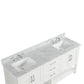 Ratel Santorini 72" Vanity Double Sinks Dove White (RA-VS7221D-DS)