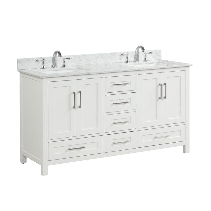 Ratel Valencia 60" Vanity Double Sinks Dove White (RA-VV6021D-DS)