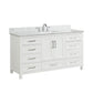 Ratel Valencia 60" Vanity Single Sink Dove White (RA-VV6021S-DS)