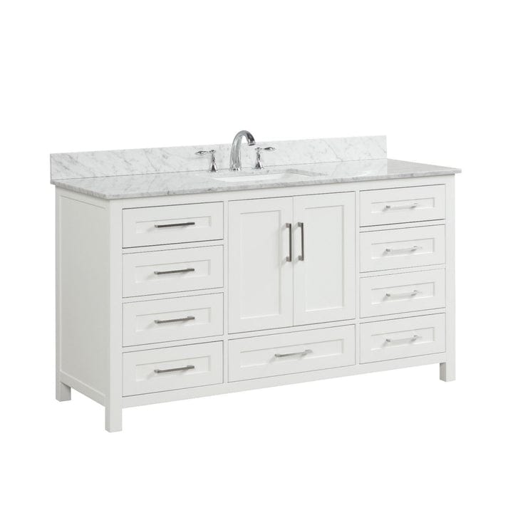 Ratel Valencia 60" Vanity Single Sink Dove White (RA-VV6021S-DS)