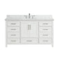 Ratel Valencia 60" Vanity Single Sink Dove White (RA-VV6021S-DS)