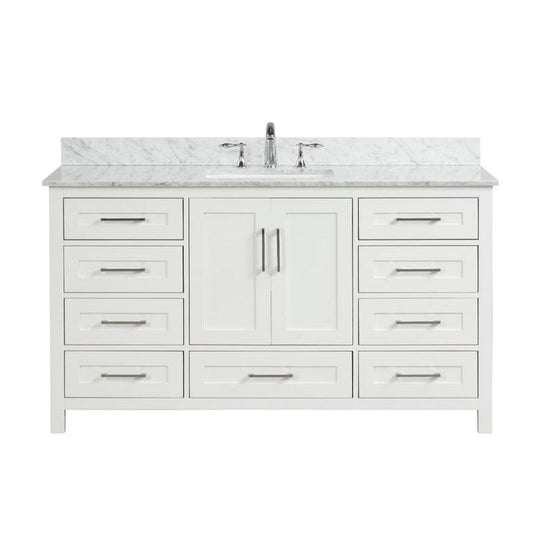 Ratel Valencia 60" Vanity Single Sink Dove White (RA-VV6021S-DS)