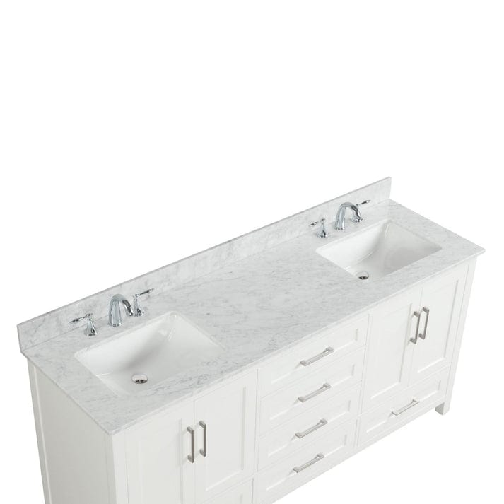 Ratel Valencia 72" Vanity Double Sinks Dove White (RA-VV7221D-DS)