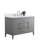 48 Inch Single Sink Bathroom Vanity in Cashmere Gray with Marble Countertop - Vanity Art VA9048-G