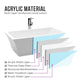 67 Inch Freestanding White Acrylic Bathtub with Overflow And Pop-Up Drain - Vanity Art VA6817-L-PC