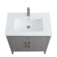 30 Inch Single Sink Bathroom Vanity in Cashmere Gray with Ceramic Top - Vanity Art VA9030-G