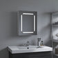 Rectangular 19.5 Inch x 25 Inch LED Mirror Medicine Cabinet with Rock Switch - Vanity Art VA31