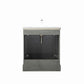 30 Inch Single Sink Bathroom Vanity in Gray with Ceramic Sink and Countertop - Vanity Art VA5030-SG