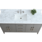 60 Inch Single Sink Bathroom Vanity in Cashmere Gray with Marble Countertop - Vanity Art VA9060-SG