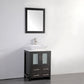 24 Inch Single Sink Bathroom Vanity in Espresso with Marble Countertop - Vanity Art VA3124E