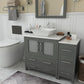 42 Inch Single Sink Bathroom Vanity in Gray with Marble Countertop - Vanity Art VA3130-42G