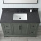 48 Inch Single Sink Bathroom Vanity in Vintage Green with Marble Countertop & Backsplash - Vanity Art VA5048-VG