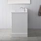 60 Inch Single Sink Bathroom Vanity in White with Marble Countertop & Backsplash - Vanity Art VA5060-SW