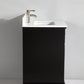 Vanity Art VA1024E 24 Inch Single Sink Bathroom Vanity in Espresso with White Marble Countertop - Vanity Art VA1024E