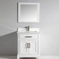 Vanity Art VA1030W 30 Inch Single Sink Bathroom Vanity in White with White Marble Countertop - Vanity Art VA1030W