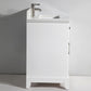 Vanity Art VA1030W 30 Inch Single Sink Bathroom Vanity in White with White Marble Countertop - Vanity Art VA1030W