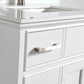 Vanity Art VA1036W 36 Inch Single Sink Bathroom Vanity in White with White Marble Countertop - Vanity Art VA1036W