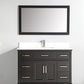 Vanity Art VA1048E 48 Inch Single Sink Bathroom Vanity in Espresso with White Marble Countertop - Vanity Art VA1048E