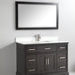 Vanity Art VA1048E 48 Inch Single Sink Bathroom Vanity in Espresso with White Marble Countertop - Vanity Art VA1048E