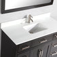 Vanity Art VA1048E 48 Inch Single Sink Bathroom Vanity in Espresso with White Marble Countertop - Vanity Art VA1048E