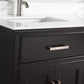 Vanity Art VA1060DE 60 Inch Double Sink Bathroom Vanity in Espresso with White Marble Countertop - Vanity Art VA1060DE