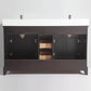 Vanity Art VA1060DE 60 Inch Double Sink Bathroom Vanity in Espresso with White Marble Countertop - Vanity Art VA1060DE