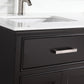 Vanity Art VA1060DE 60 Inch Double Sink Bathroom Vanity in Espresso with White Marble Countertop - Vanity Art VA1060DE