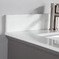 Vanity Art VA1060DG 60 Inch Double Sink Bathroom Vanity in Gray with White Marble Countertop - Vanity Art VA1060DG