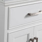 Vanity Art VA1072DW 72 Inch Single Sink Bathroom Vanity in White with White Marble Countertop - Vanity Art VA1072DW