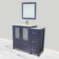 Vanity Art VA3024-36B 36 Inch Single Sink Bathroom Vanity in Blue with Ceramic Countertop - Vanity Art VA3024-36B