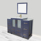 Vanity Art VA3024-48B 48 Inch Single Sink Bathroom Vanity in Blue with Ceramic Countertop - Vanity Art VA3024-48B