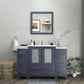 Vanity Art VA3030-54B 54 Inch Single Sink Bathroom Vanity in Blue with Ceramic Countertop - Vanity Art VA3030-54B