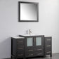 Vanity Art VA3030-54E 54 Inch Single Sink Bathroom Vanity in Espresso with Ceramic Countertop - Vanity Art VA3030-54E