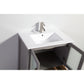 Vanity Art VA3030-84G 84 Inch Double Sink Bathroom Vanity in Gray with Ceramic Countertop - Vanity Art VA3030-84G