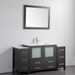 Vanity Art VA3036-60E 60 Inch Single Sink Bathroom Vanity in Espresso with Ceramic Countertop - Vanity Art VA3036-60E