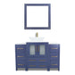 Vanity Art VA3124-48B 48 Inch Single Sink Bathroom Vanity in Blue with Marble Countertop - Vanity Art VA3124-48B