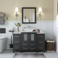 Vanity Art VA3124-48E 48 Inch Single Sink Bathroom Vanity in Espresso with Marble Countertop - Vanity Art VA3124-48E