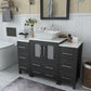 Vanity Art VA3124-48E 48 Inch Single Sink Bathroom Vanity in Espresso with Marble Countertop - Vanity Art VA3124-48E