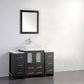 Vanity Art VA3124-48E 48 Inch Single Sink Bathroom Vanity in Espresso with Marble Countertop - Vanity Art VA3124-48E