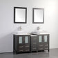 Vanity Art VA3124-60E 60 Inch Double Sink Bathroom Vanity in Espresso with Marble Countertop - Vanity Art VA3124-60E